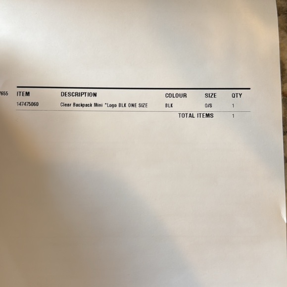 Lululemon brand new with tags never used sold out clear backpack￼ - Picture 3 of 6